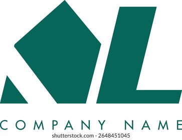 AL diseño de Vector de logotipo de letra abstracta moderna creativa. Utilizable para su empresa o negocio e identidad de marca.