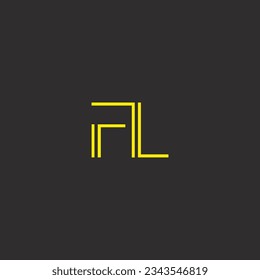 AL  creative and modern vector logo design.