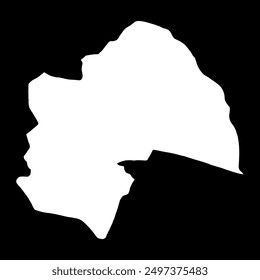 Al Diwaniyah Governorate map, administrative division of Iraq. Vector illustration.