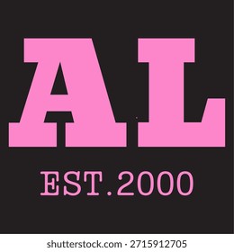 AL Est .2000 diseño para camisetas