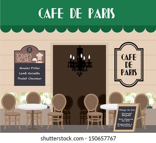 al fresco cafe vector/illustration