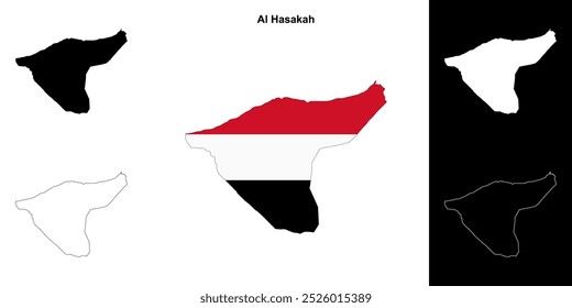 Gliederungsplan des Gouvernements Al Hasakah