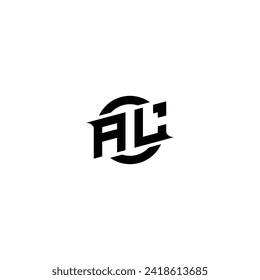 AL initial game logo, banner design for your e-sports or streaming team