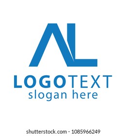 AL Initial Letter Logo