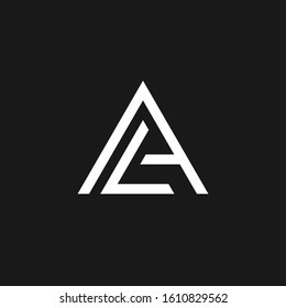 AL initial letter logo template