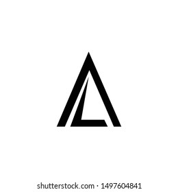 al initial letter logo vector
