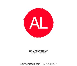 AL Initial logo template vector