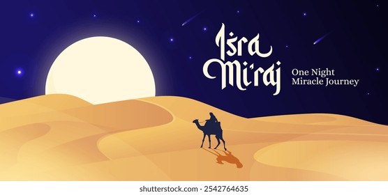 Al Isra Wal Miraj background. isra miraj celebration. The holy journey of the Prophet Muhammad SAW.