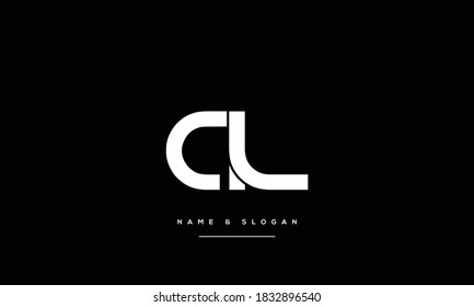 AL,LA,A L Abstrakte Buchstaben Logo-Monogramm