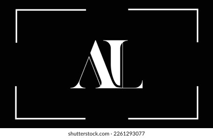 AL, LA, A, L, Abstract Letters Logo monogram