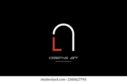 AL, LA, A, L abstrakte Buchstaben Logo-Monogramm