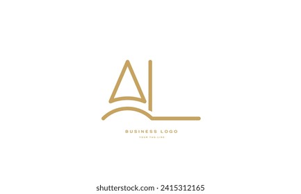 AL, LA, A, L, Abstract Letters Logo Monogram