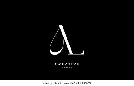 AL, LA, A, L, Abstract Letters Logo Monogram