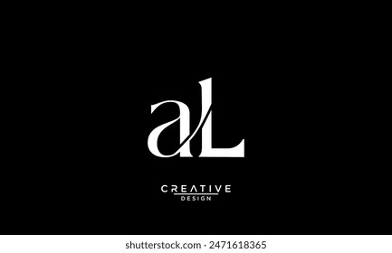 AL, LA, A, L, Letras Abstractas Logo Monograma