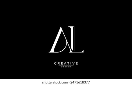 AL, LA, A, L, Letras Abstractas Logo Monograma