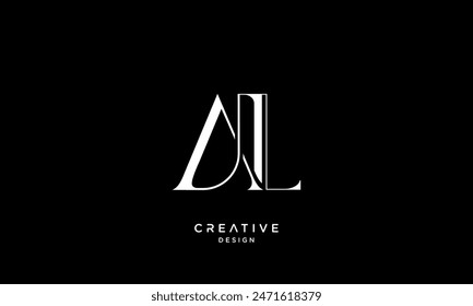 AL, LA, A, L, Abstract Letters Logo Monogram