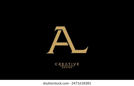 AL, LA, A, L, Abstract Letters Logo Monogram