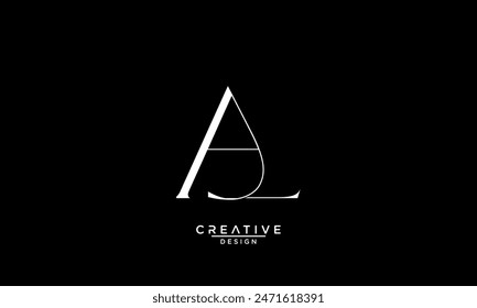 AL, LA, A, L, Abstract Letters Logo Monogram