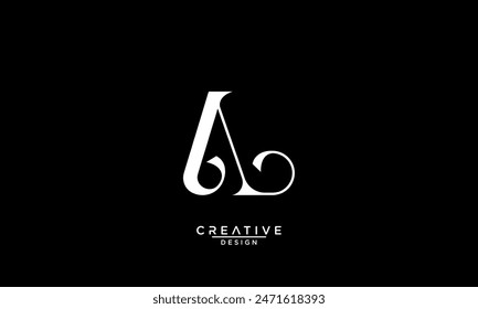 AL, LA, A, L, Letras Abstractas Logo Monograma