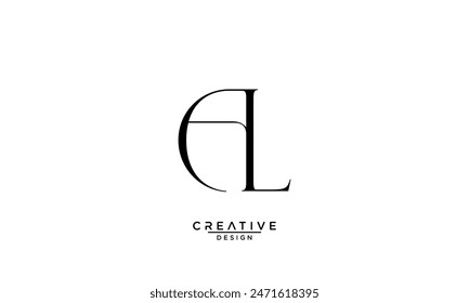 AL, LA, A, L, Abstract Letters Logo Monogram