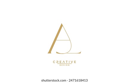 AL, LA, A, L, Abstract Letters Logo Monogram