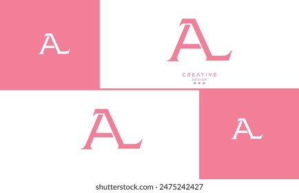 AL, LA, A, L, Abstract Letters Logo Monogram