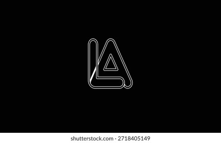 AL, LA LETRA ABSTRATA LOGOTIPO MONOGRAMA