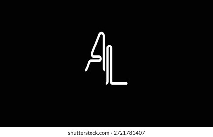 AL, LA LETRA ABSTRATA LOGOTIPO MONOGRAMA