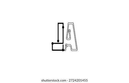 AL, LA ABSTRAKTER BUCHSTABE LOGO MONOGRAMM