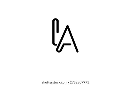 AL, LA ABSTRACT LETTER LOGO MONOGRAM