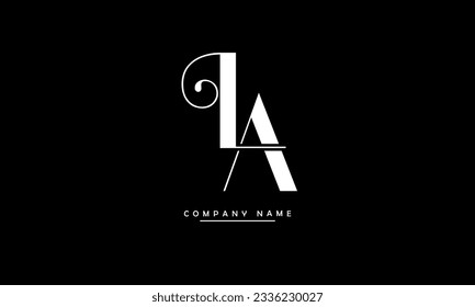 AL, LA Abstract Letters Logo Monogram