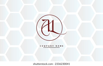 AL, LA Abstract Letters Logo Monogram