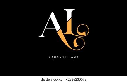 AL, LA Abstract Letters Logo Monogram