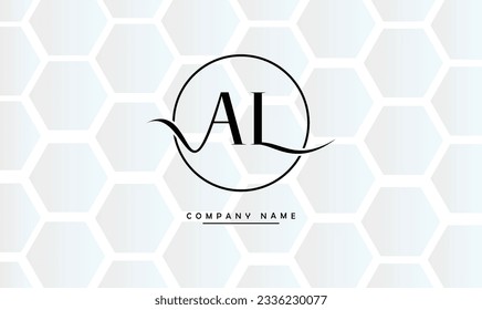 AL, LA Abstract Letters Logo Monogram