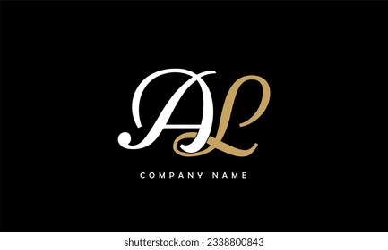 AL, LA Abstract Letters Logo Monogram
