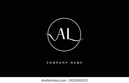 AL, LA Abstract Letters Logo Monogram