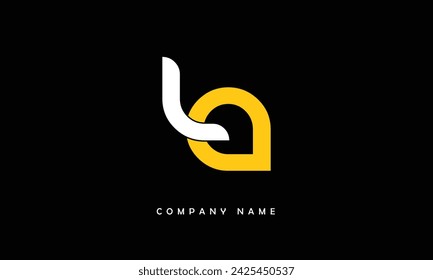 AL, LA Abstract Letters Logo Monogram