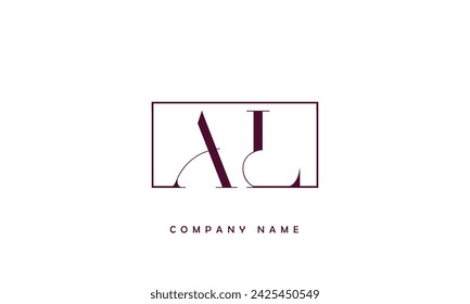 AL, LA Abstract Letters Logo Monogram