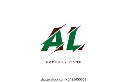 AL, LA Abstract Letters Logo Monogram