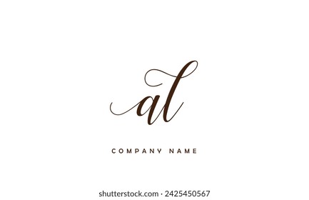 AL, LA Abstract Letters Logo Monogram