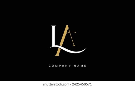 AL, LA Abstract Letters Logo Monogram