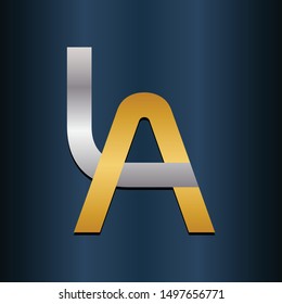 AL LA Double Initial Alphbet letters Logo