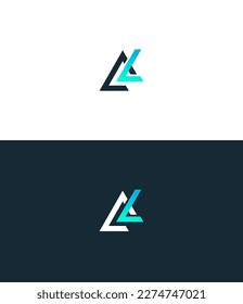 AL, LA Letter Logo Design. Creative Modern. AL, LA Letters icon vector Illustration.