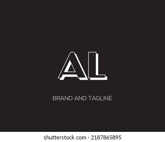 AL or LA letter logo. Unique attractive creative modern initial AL LA A L initial based letter icon logo