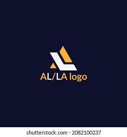 AL or LA logo design