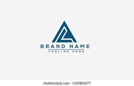 AL, LA Logo Design Template Vector Graphic Branding Element.