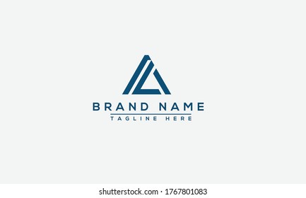 AL, LA Logo Design Template Vector Graphic Branding Element.