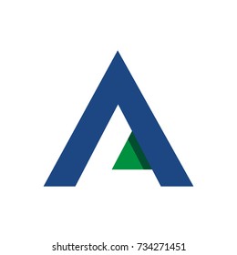A or AL or LA logo initial letter design template vector