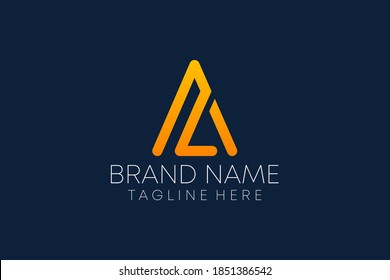 plantilla vectorial de diseño de logotipo conjunto de letras al. logotipo conjunto a l para la empresa. Letra alfabeta icónico logo Al