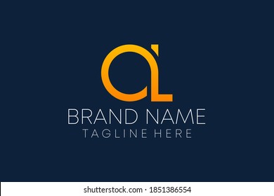 al letter joint logo design vector template. joint a l logo for business company. Alphabet letter iconic logo Al